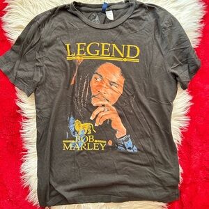 Divided Black Bob Marley Graphic Tee